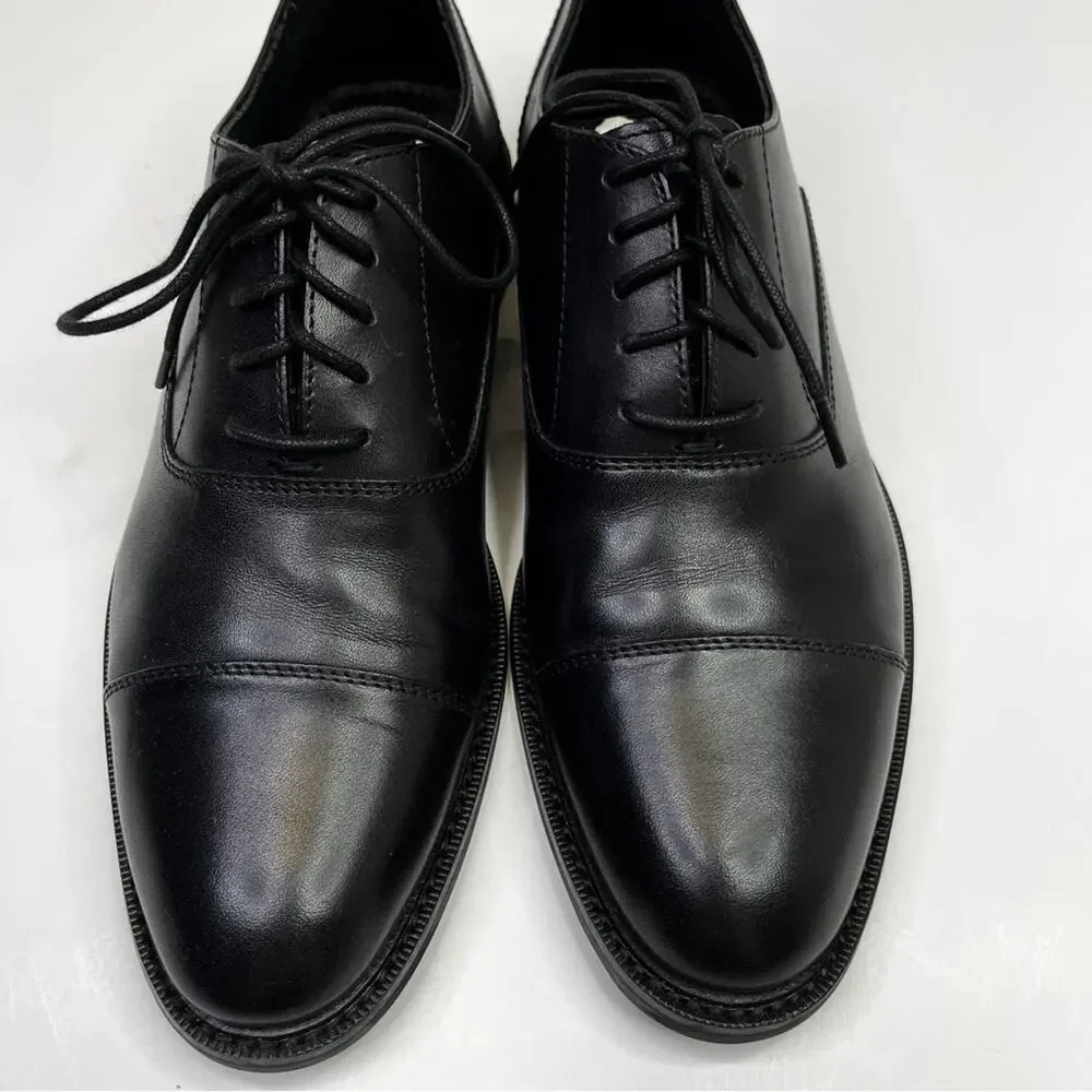 The Men's Store at Bloomingdale's Cap Toe Oxford shoes black - 8